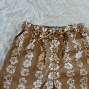 Vintage Boys Hawaiian  Tan Shorts